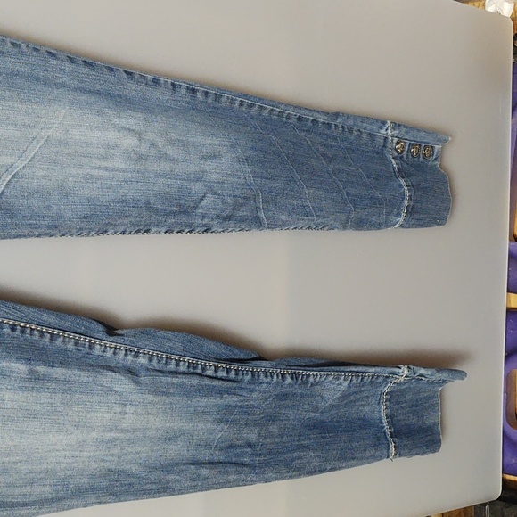 Vintage Apple Bottom Jeans Size 9/10, 32" inseam - Picture 2 of 12